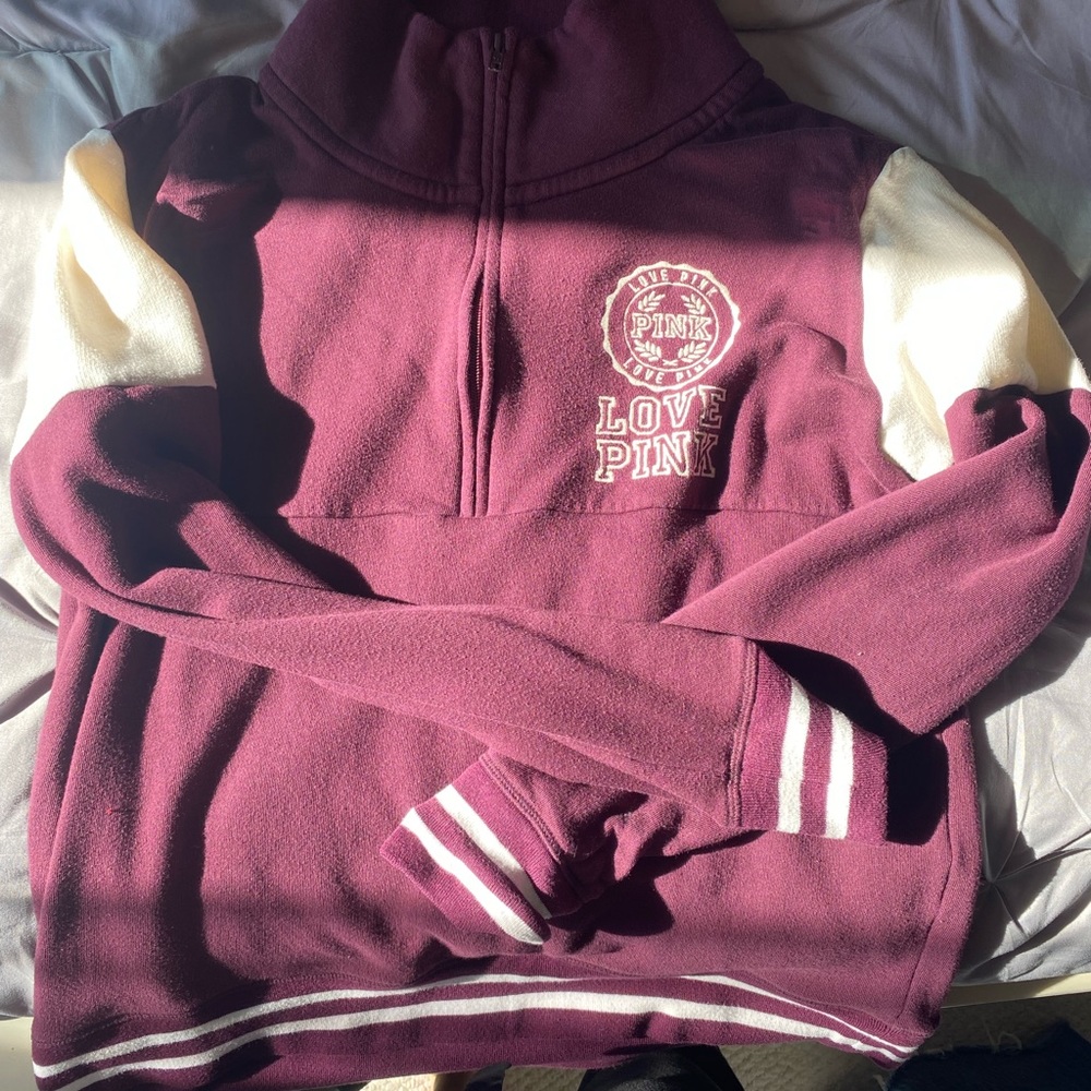 VS pink 1/4 zip